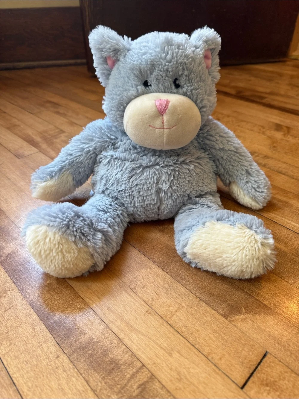 Warmies Gray and Cream Plush Cat Stuffed Animal- Lavender scent - Picture 1 of 1